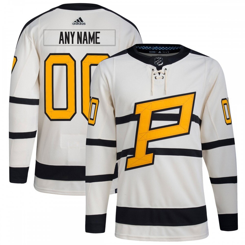 Pittsburgh Penguins adidas 2023 Winter Classic Authentic Custom Jersey - Cream-Pro Kit Vault | Brand New 26/27 Sports Jerseys